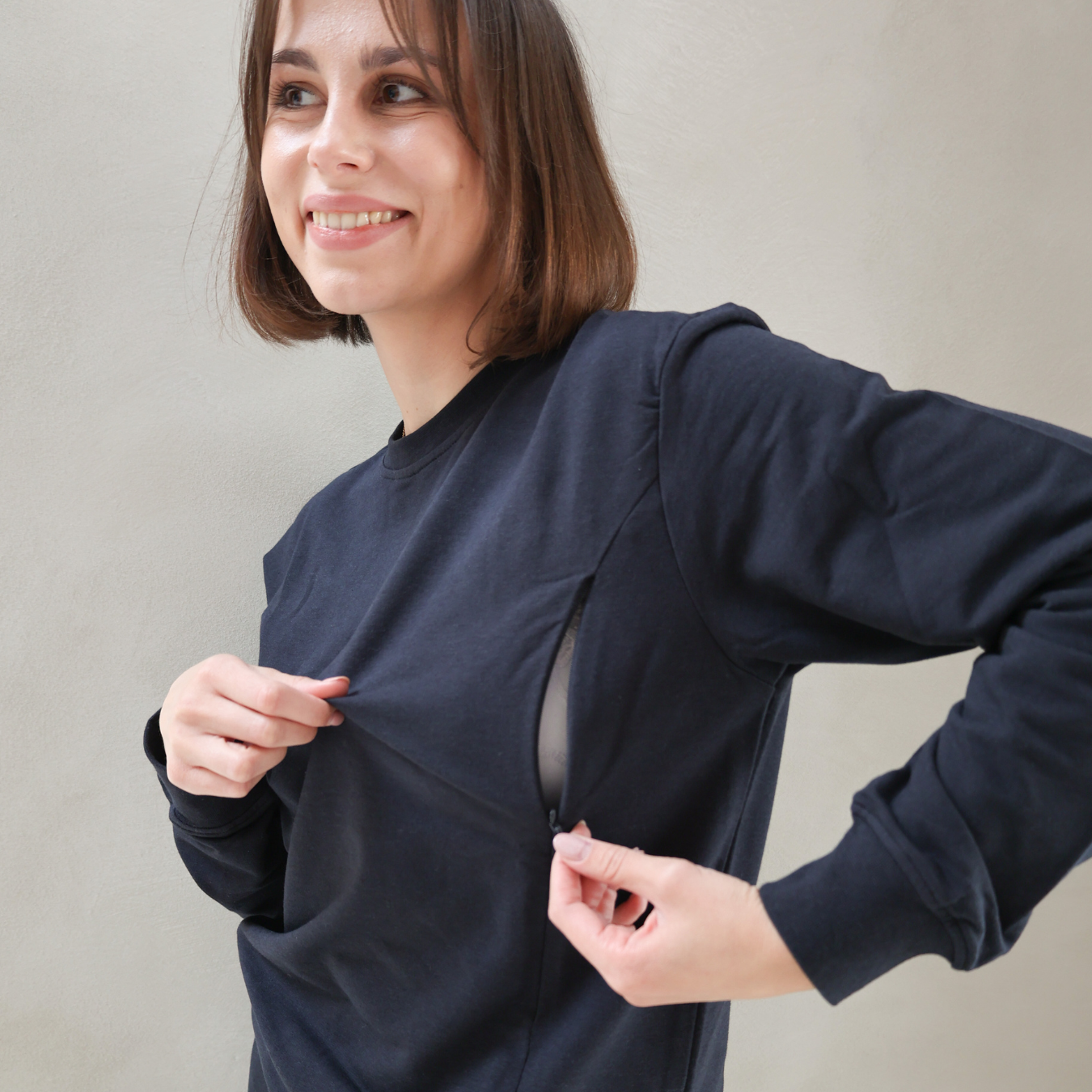 Breastfeeding Sweatshirt - Midnight Navy