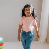 Maglietta Bamboo Everyday per bambini, rosa tenue