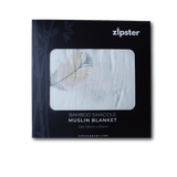 Feathers Large Muslin Blanket - Zipster
