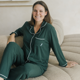 Conjunto de pijama de señora Heritage verde