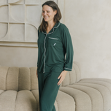 Conjunto de pijama de señora Heritage verde