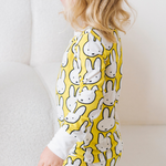 Niño con el conjunto de pijama de bambú para niños Miffy «Hello Yellow»