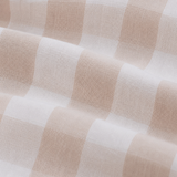 Pantaloni da avventura a quadretti color avena