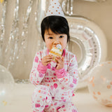 Kinder PJ Set Verjaardag Roze