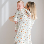 Mujer con el conjunto de pijama de bambú «Ladies Miffy Checkered Bloom»