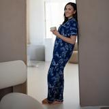 Women's Bamboo Pyjama Long Set - Big Cat