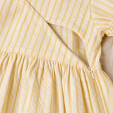 Mini robe d'allaitement à manches ballon Jaune