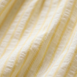 Mini robe d'allaitement à manches ballon Jaune