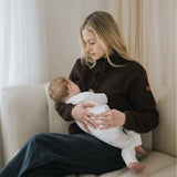 Polaire d'allaitement Marron