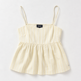 Top Peplum allattamento giallo