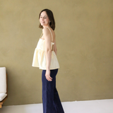 Top Peplum allattamento giallo