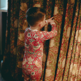 William Morris Zipster Strawberry Thief Red