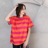 Übergroßes Still-Tee Rosa und Orange