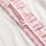 ZIPSTER™ Reinrosa Gingham-Rüschen