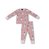 Ensemble de pyjamas pour enfants Pingouin rose