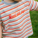 Gestreept oversized kinder T-shirt Good Old Days