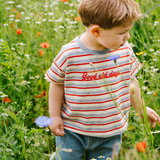 Gestreept oversized kinder T-shirt Good Old Days