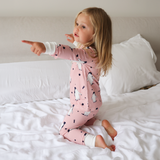 Ensemble de pyjamas pour enfants Pingouin rose