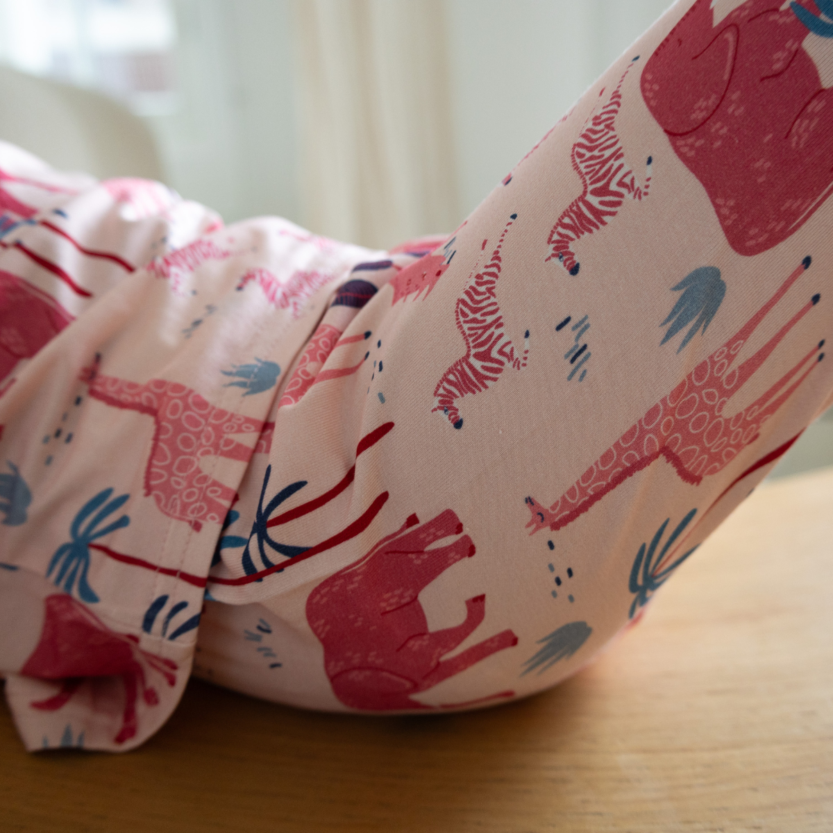 Ensemble de pyjamas pour enfants Safari rose