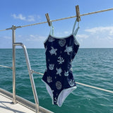 Damen-Badeanzug Schildkröten