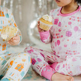 Kinder PJ Set Verjaardag Roze