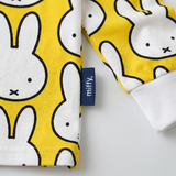 Miffy x Zipster etiqueta tejida en el conjunto de pijama de bambú para niños Miffy Hello Yellow
