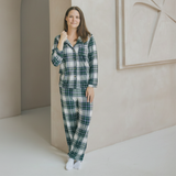 Ensemble de pyjamas pour dames Tartan vert