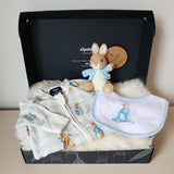 Mini coffret cadeau Peter Rabbit bleu (3 pièces)