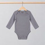 Langärmeliger Body, grau