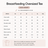 Oversized Breastfeeding Tee Blanco