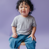 Bamboo Everyday T-shirt Heather Grey voor kinderen