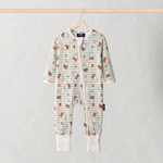 ZIPSTER x Miffy Bambus-Strampler „Checkered Bloom“, Vorderansicht