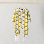 ZIPSTER x Miffy Combinaison pour bébé « Hello Yellow » en bambou, vue de face