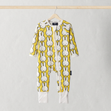 ZIPSTER x Miffy Combinaison pour bébé « Hello Yellow » en bambou, vue de face